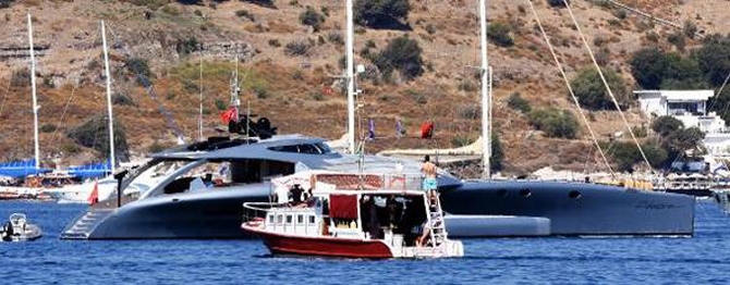 Süper lüks yat ADASTRA Bodrum'a demirledi galerisi resim 2