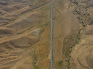 Kuş bakışı Van - Hakkari Karayolu