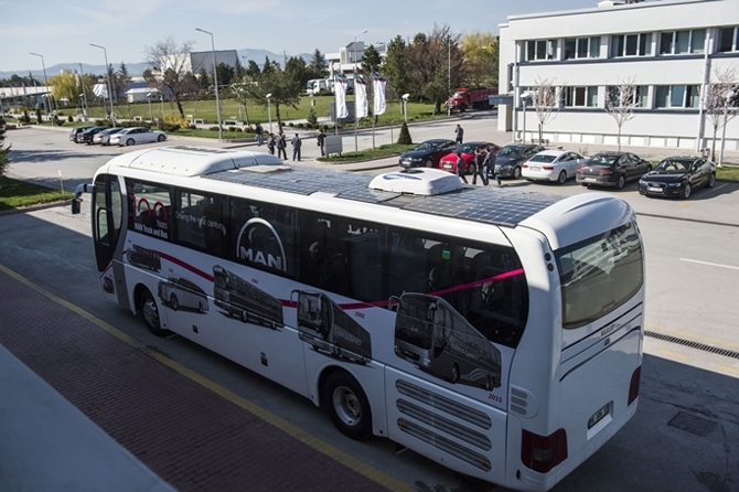 Türkiye'nin ilk "güneş otobüsü" yollarda galerisi resim 4