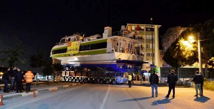 Gemi karadan böyle taşındı galerisi resim 3