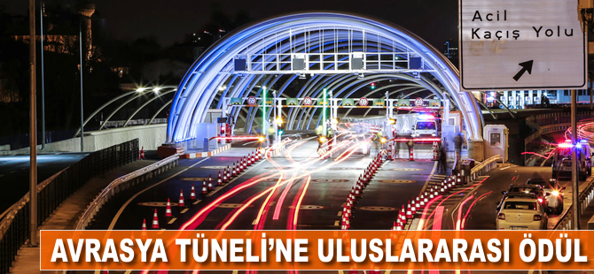 Avrasya Tüneli’ne uluslararası ödül