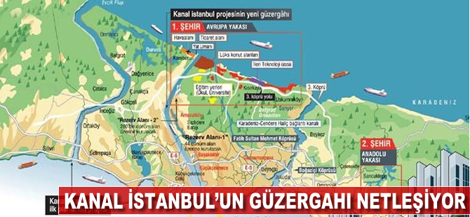 Kanal İstanbul'da güzergah kesinleşiyor