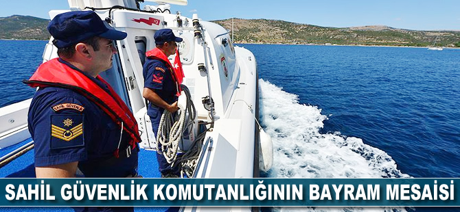 Sahil Güvenlik Komutanlığının bayram mesaisi