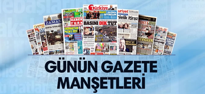 22 Eylül 2018 Cumartesi tarihli gazete manşetleri