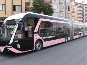 Malatya'da 'pembe trambüs' uygulaması başladı