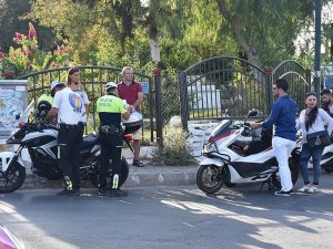 Motosiklet sürücülerine yarım saatte 10 bin lira ceza kesildi