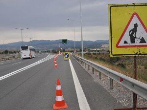 Anadolu Otoyolu'nda bakım çalışması