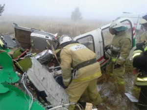 Tataristan’da helikopter düştü