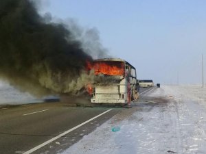 Kazakistan’da yanan yolcu otobüsünün ön raporu açıkladı