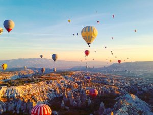 Kapadokya'da balon uçuşları iptal edildi