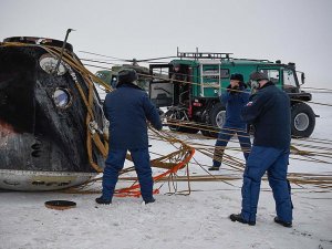 Soyuz kapsülü Dünya'ya döndü