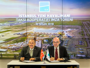 İstanbul Yeni Havalimanı’nda taksi hizmeti için imzalar atıldı