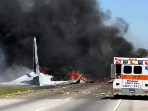 ABD'de Hercules C130 askeri uçağı düştü
