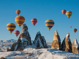 Kapadokya'da balon uçuşları yeniden başladı