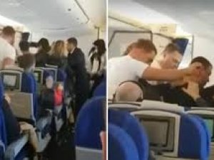 Sarhoş yolcu uçakta olay çıkardı