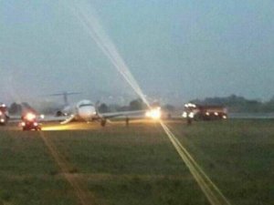 Antalya'dan kalkış yapan uçak Kiev'de pistten çıktı