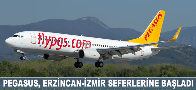 Pegasus'un Erzincan-İzmir seferleri başladı