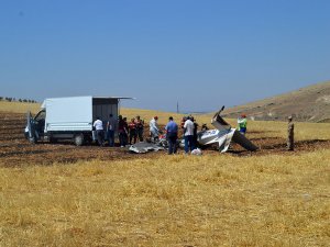 Adıyaman'da düşen uçağın enkazı kaldırıldı