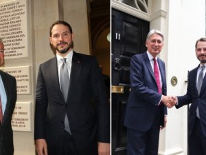 Bakan Albayrak Londra'da 11 finans kuruluşu ile görüştü