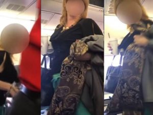 Amerika uçağında ırkçı yolcu rezaleti