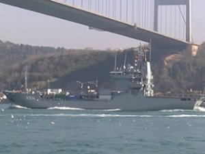 NATO'da görevli ‘FGS Werra’ isimli Alman ikmal gemisi, Karadeniz'e açıldı