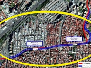 T1 Hattı, Zeytinburnu'nda yeraltına inecek