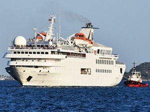 ‘Orient Queen’ isimli kruvaziyer gemisi, Marmaris'e geldi