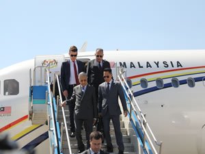 Malezya Başkanı Muhammed Sabiha Gökçen Havalimanı'nı ziyaret etti