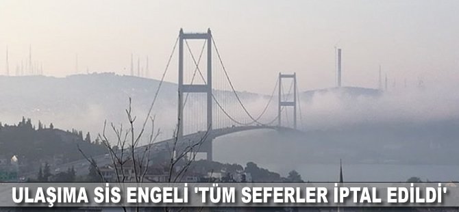 Ulaşıma sis engeli