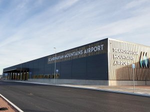 İsveç dağlarındaki yeni havaalanına ilk uluslararası uçuş gerçekleşti