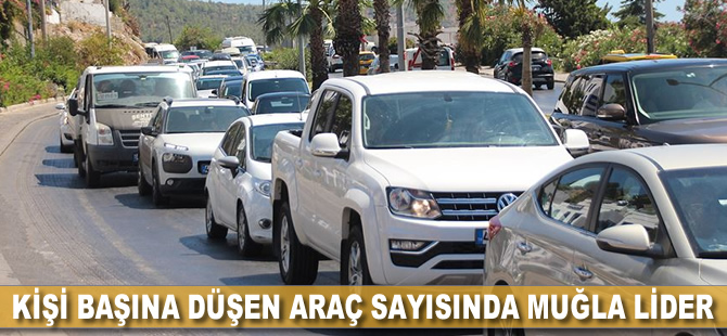 Kişi başına düşen araç sayısında Muğla lider