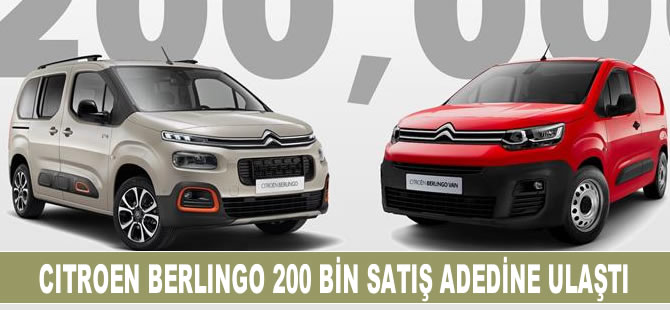 Citroen Berlingo, 200 bin satış adedine ulaştı