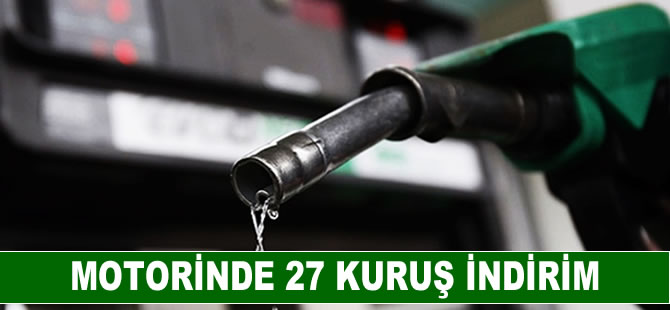 Motorine 27 kuruş indirim