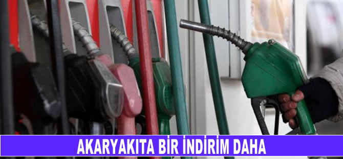 Akaryakıta bir indirim daha