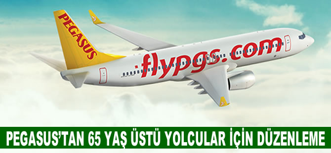 Pegasus'tan 65 yaş üstü yolcular için düzenleme