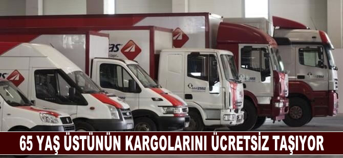 65 yaş üstünün kargolarını ücretsiz taşıyor