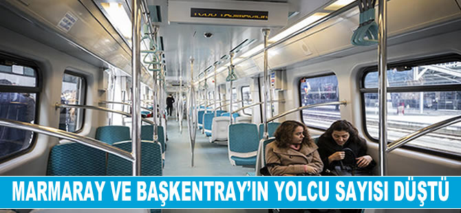 Marmaray ve Başkentray'ın yolcu sayısı düştü