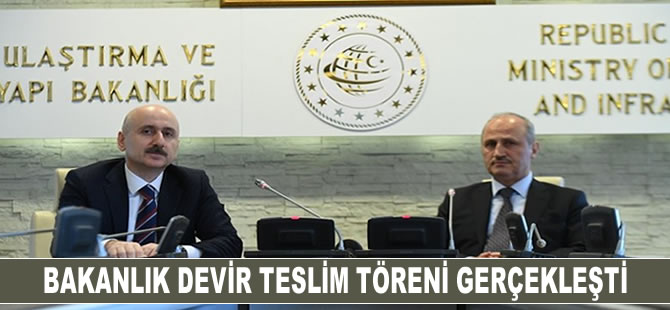 Bakanlık devir teslim töreni gerçekleşti