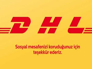 DHL sosyal mesafeye farkındalık için logosunu ayırdı