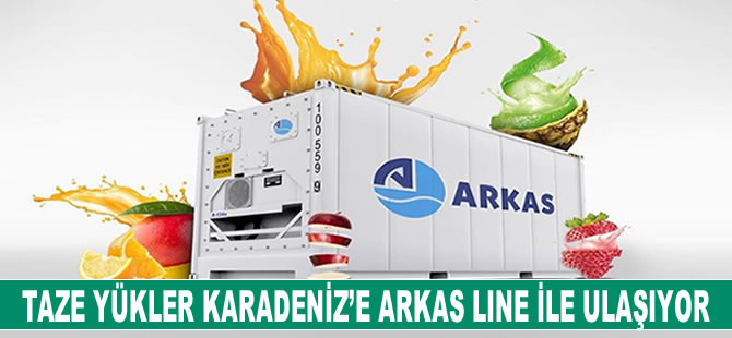 Taze yükler Karadeniz'e Arkas Line ile ulaşıyor