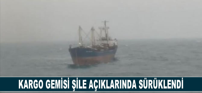 Kargo gemisi Şile açıklarında sürüklendi