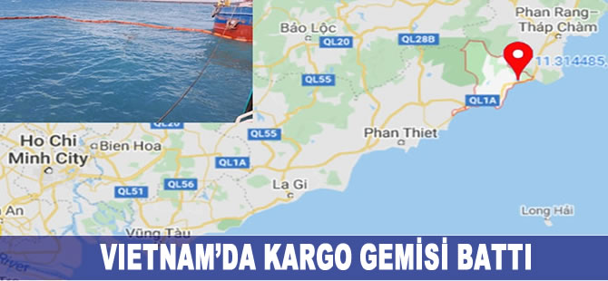 Vietnam'da kargo gemisi battı