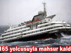 Clelia II gemisi denizde mahsur kaldı