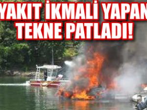 ABD'de yakıt ikmali yapan tekne patladı!