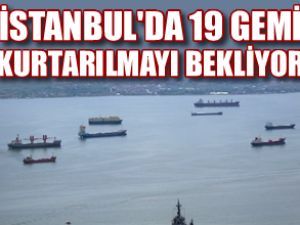 İstanbul'da 19 gemi kurtarılmayı bekliyor