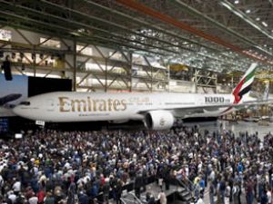 Boeing, 1.000’inci 777 uçağını kutluyor