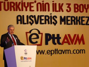 Bakan Yıldırım, e-PTT AVM'yi hizmete açtı