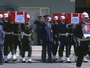 Şehit pilotlar için ilk tören Malatya'da yapıldı