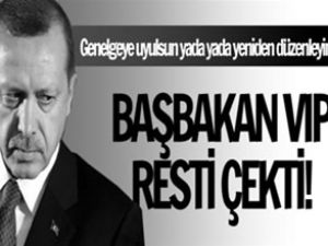 Recep Tayyip Erdoğan VIP resti çekti