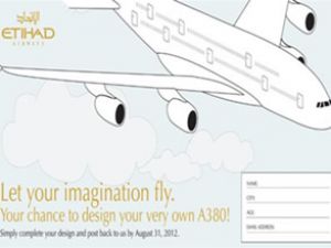 Çocuklar airbus A380'i etihad için yapıyor